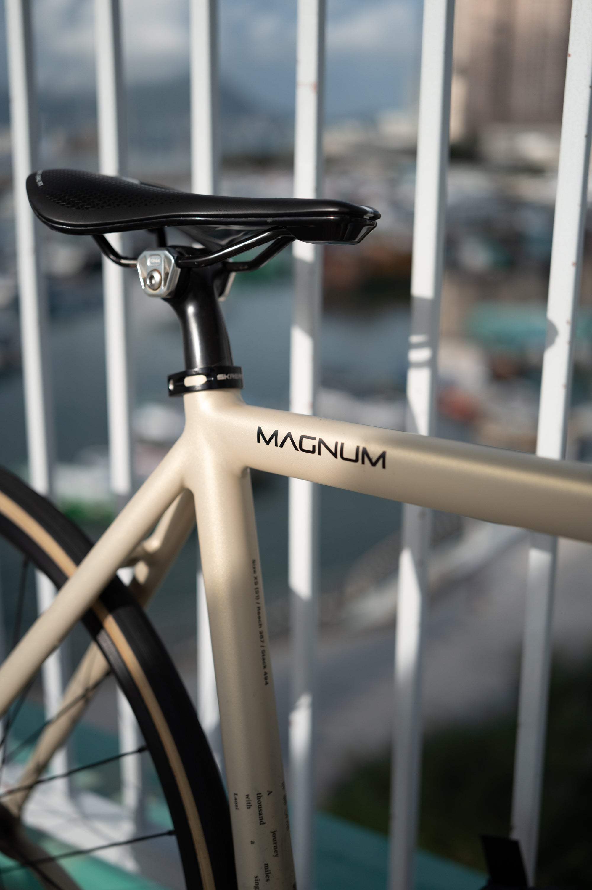 Skreambikes Magnum fixed gear frameset in Dune color