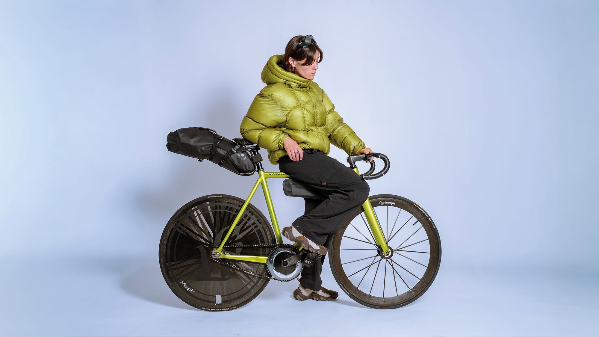 Skreambikes Magnum fixed gear frameset in Lime Green color