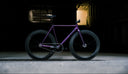 Complete bike Skreambikes Magnum fixed gear frameset in Midnight Purple IV colour
