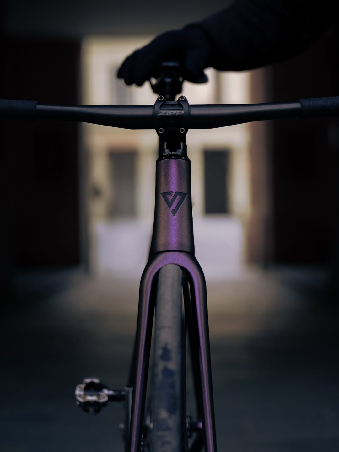Skreambikes Magnum fixed gear frameset in Midnight Purple IV colour