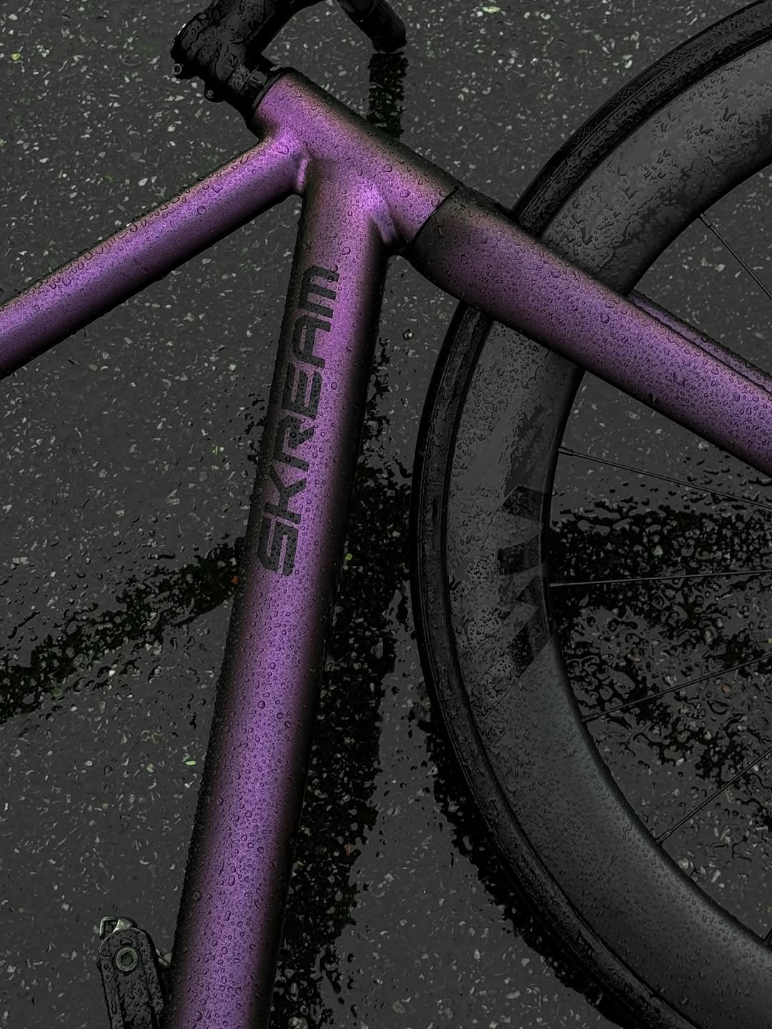 Skreambikes Magnum fixed gear frameset in Midnight Purple IV colour