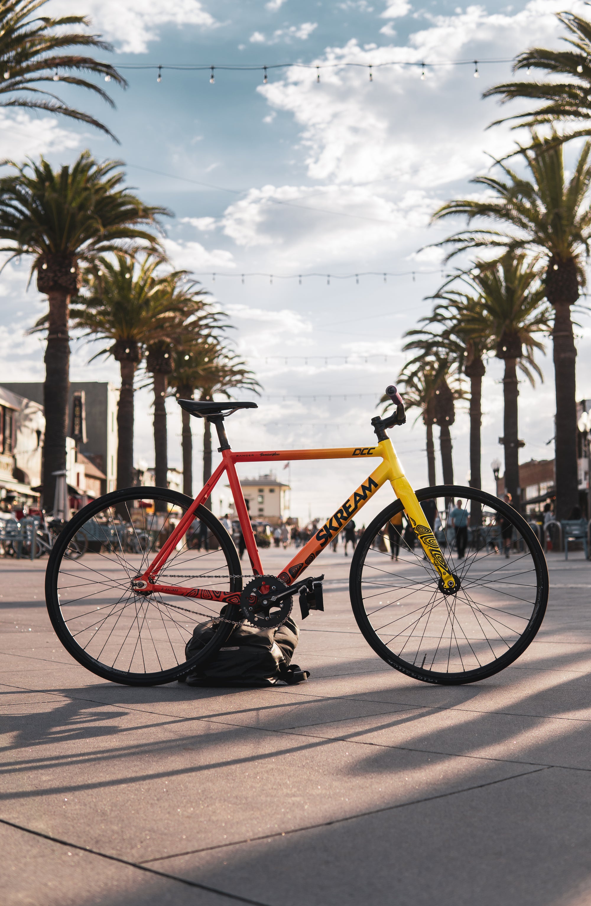 Skreambikes Ranger Theregoesmemo Limited Edition Frameset in orange/yellow color