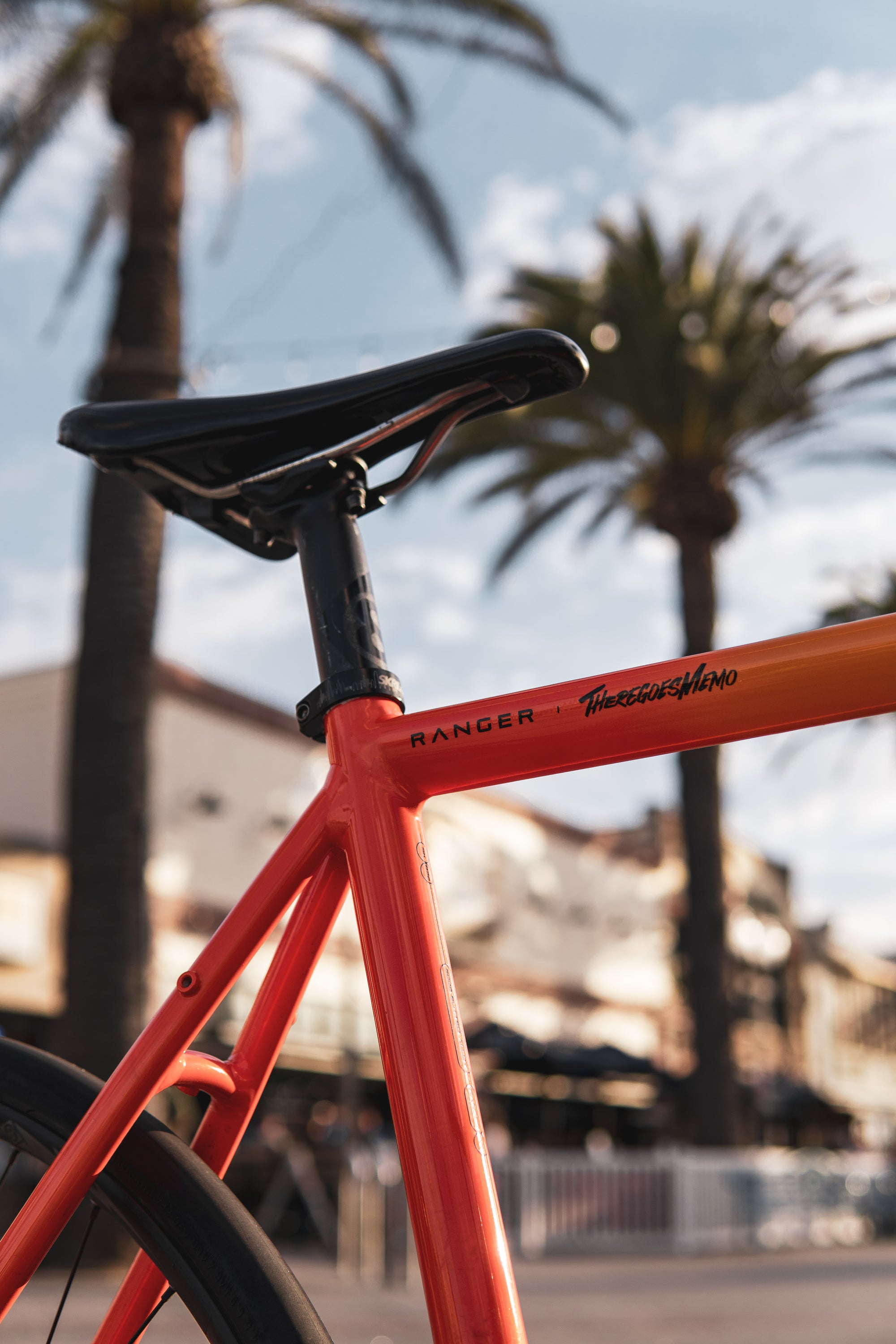 Skreambikes Ranger Theregoesmemo Limited Edition Frameset in orange/yellow color