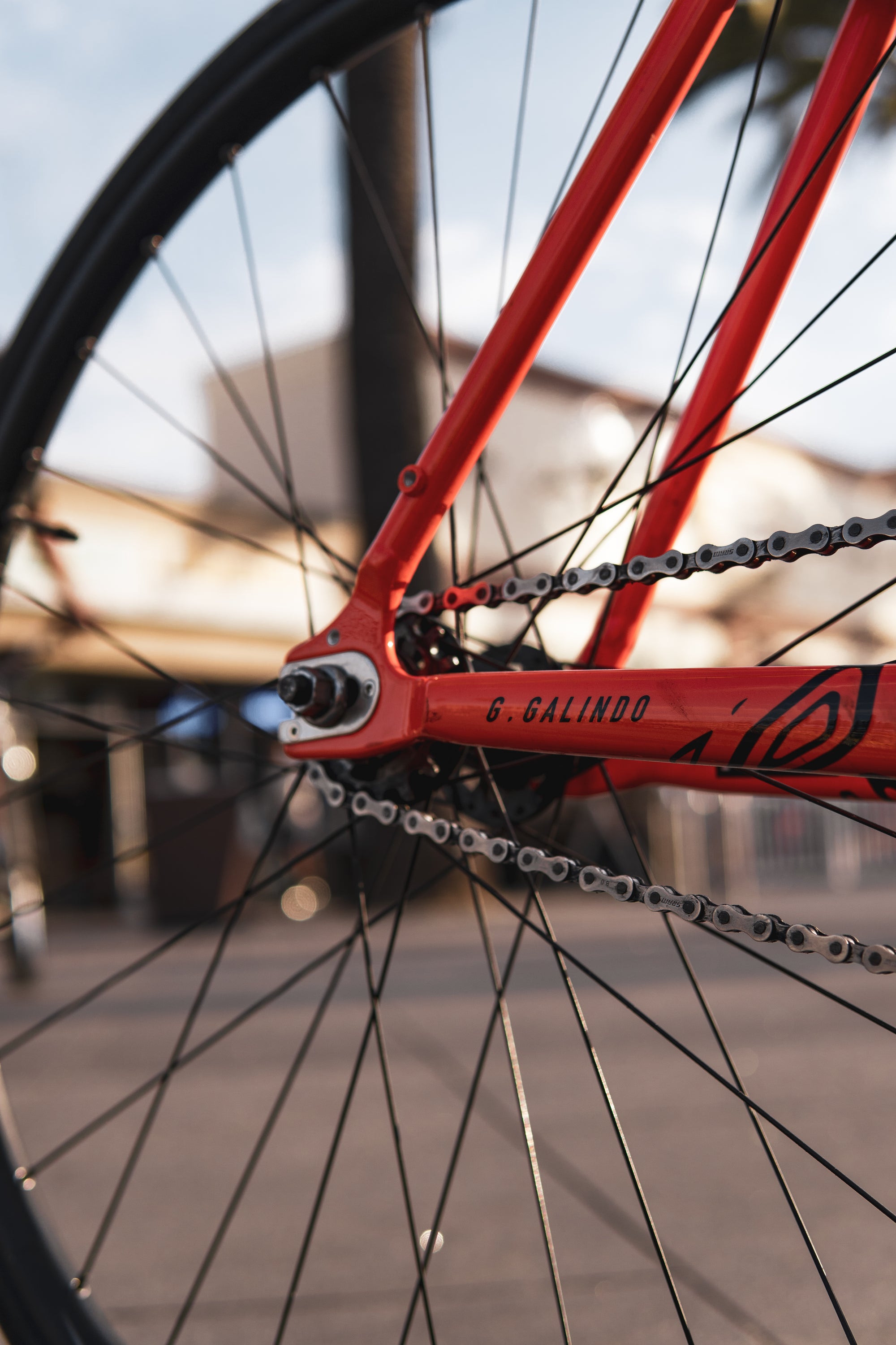 Skreambikes Ranger Theregoesmemo Limited Edition Frameset in orange/yellow color